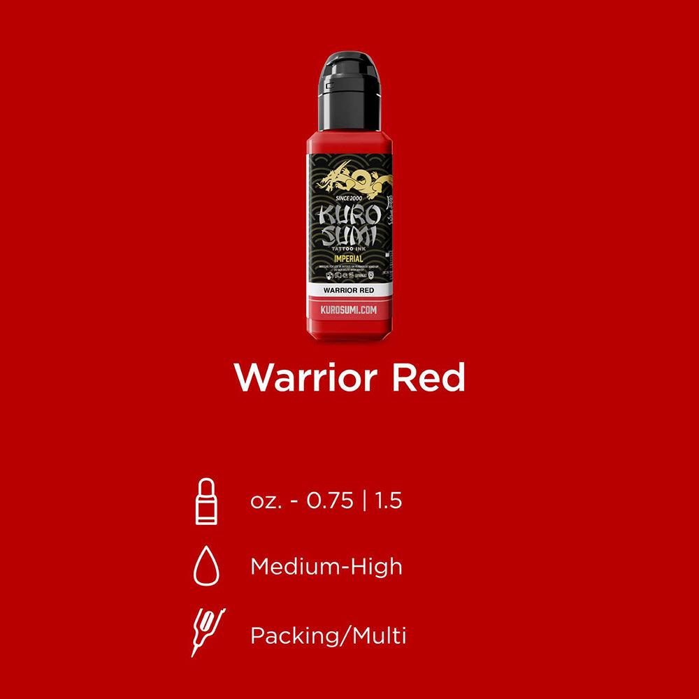 Kuro Sumi Imperial Tattoo Ink Warrior Red