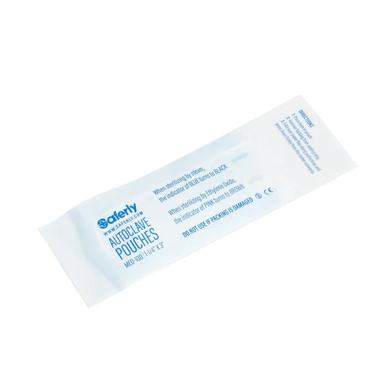 Saferly Sacos de Esterilização para Autoclave Auto-selantes 200 unid. 90 × 230mm