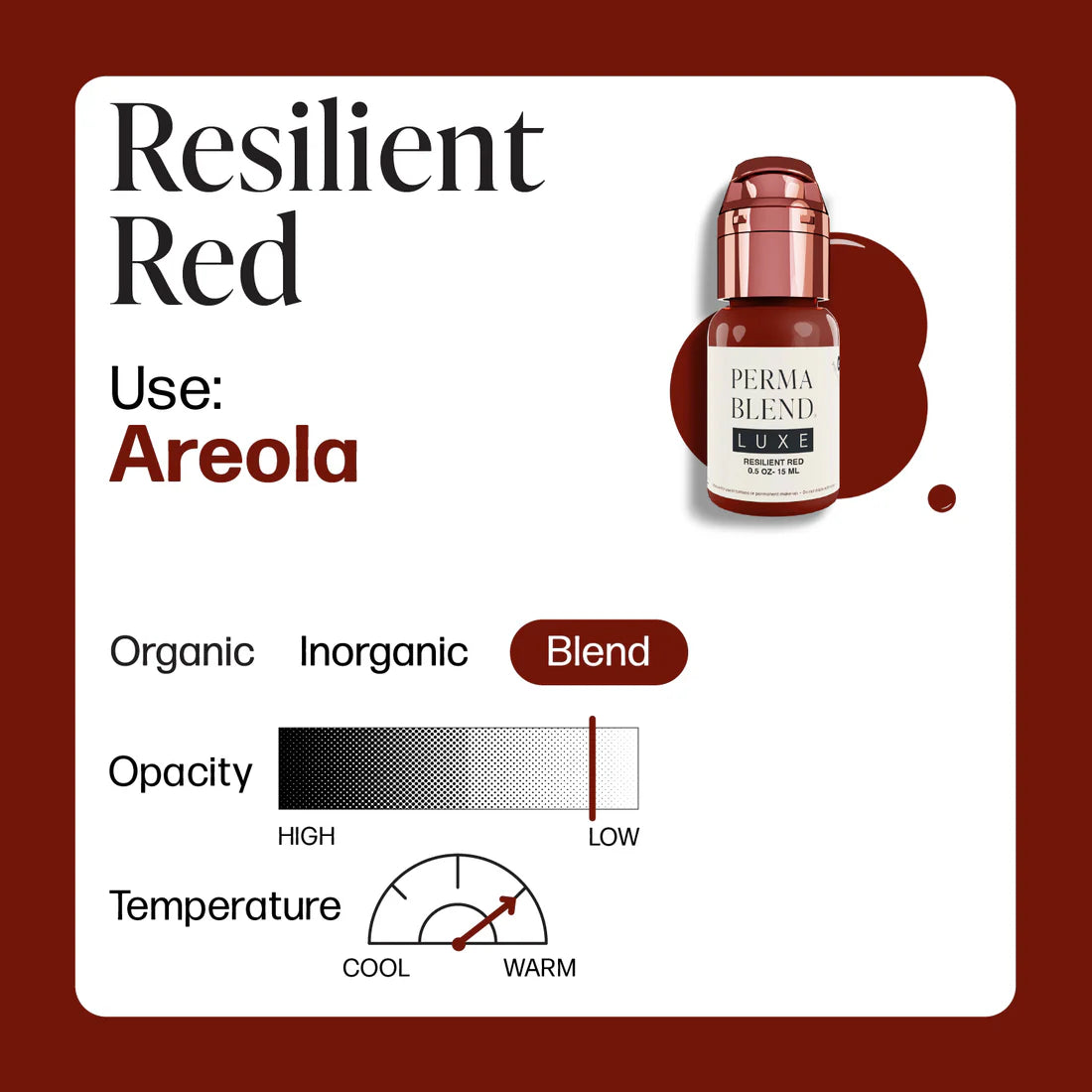 Perma Blend LUXE Areola Imparável Vermelho Resiliente 15ml