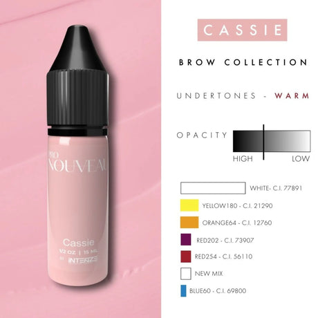 Pigmentos de Batom Pro Nouveau Blush por Intenze Cassie 15ml