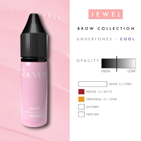 Pigmentos de Lábios Blush Pro Nouveau da Intenze Jewel 15ml