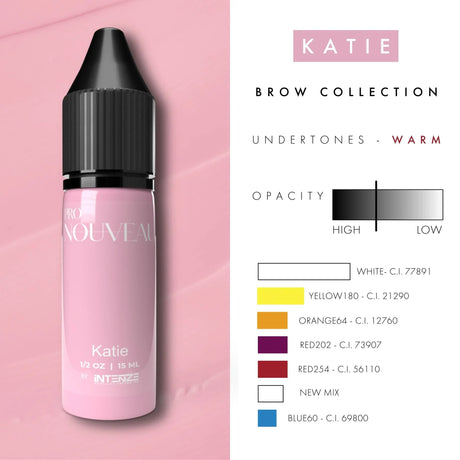 Pigmentos de Lábios Blush Pro Nouveau por Intenze Katie 15ml