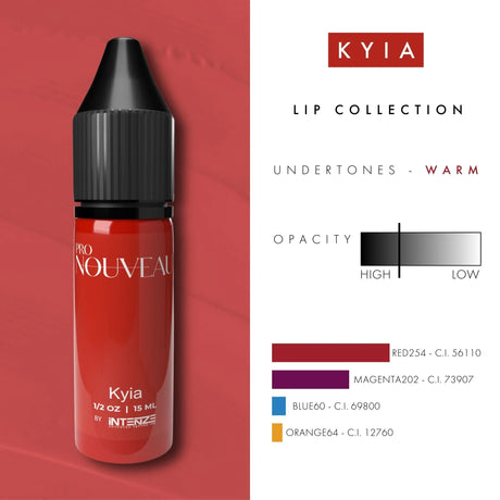 Pigmentos para Lábios Pro Nouveau da Intenze Kyia 15ml