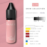 Pigmentos de Batom Pro Nouveau Blush da Intenze Liv 15ml
