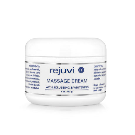 Rejuvi m Creme De Massagem Esfoliante 240g – Boião, rótulo frontal