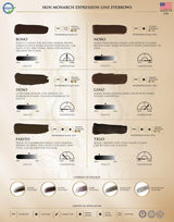 Skin Monarch Expression Line eyebrow PMU pigment colour palette