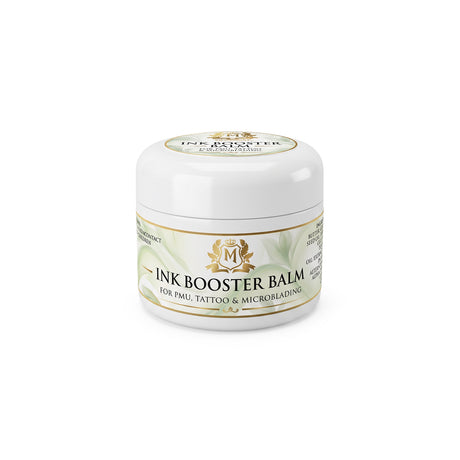 Skin Monarch Ink Booster Balm 30ml, boião branco fechado com rótulo frontal