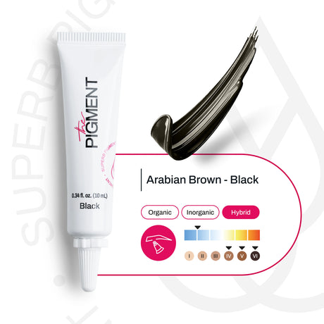 O Pigmento Microblading Arabian Brown-Black Pigment 10ml