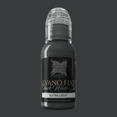 Tinta de Tatuagem Limitless Mundialmente Famosa Silvano Fiato Blackwash Extra Light (30ml)