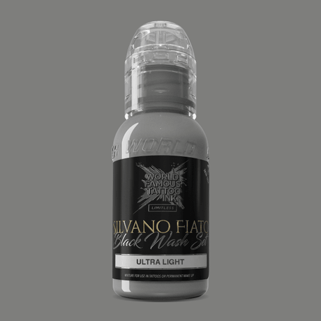 Tinta de Tatuagem Limitless Silvano Fiato Blackwash Ultra Light (30ml) Mundialmente Famosa