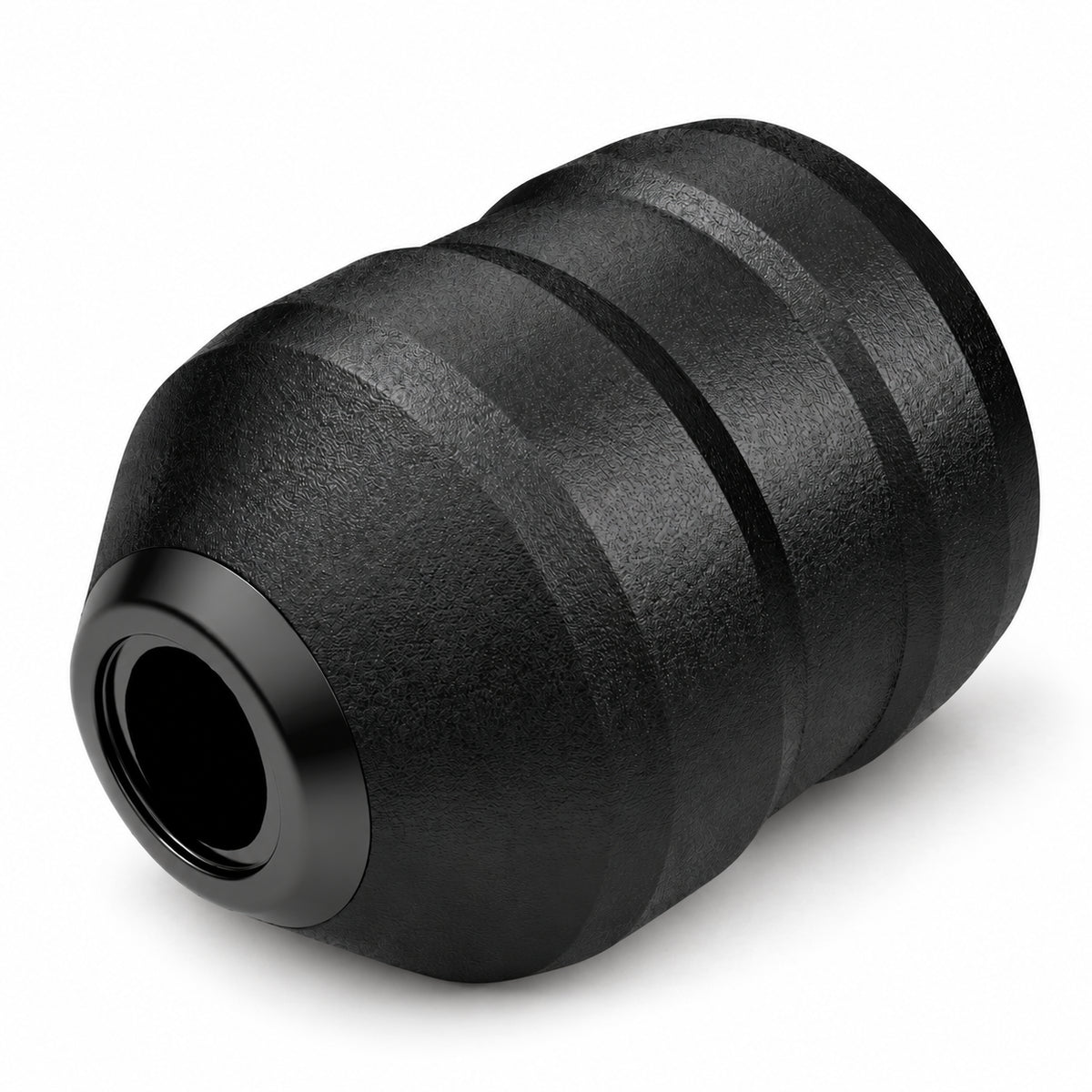 ACUS M1 Grip Plus Punho Descartável Para Tatuagem Preto 40mm — um punho sobre fundo branco
