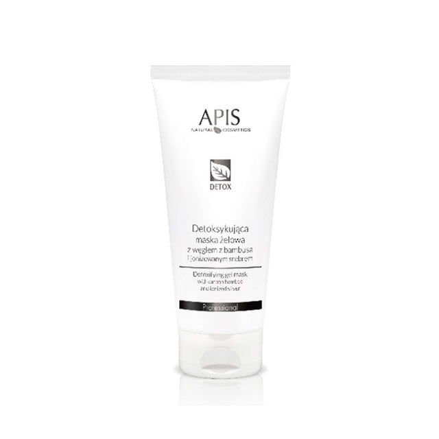 Apis detoxifying gel mask with bamboo charcoal and ionized silver 200ml - BVShop