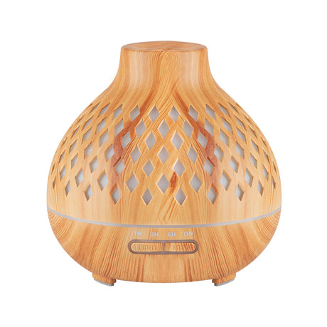 Aroma diffuser spa air humidifier 10 light wood 400ml + timer - BVShop