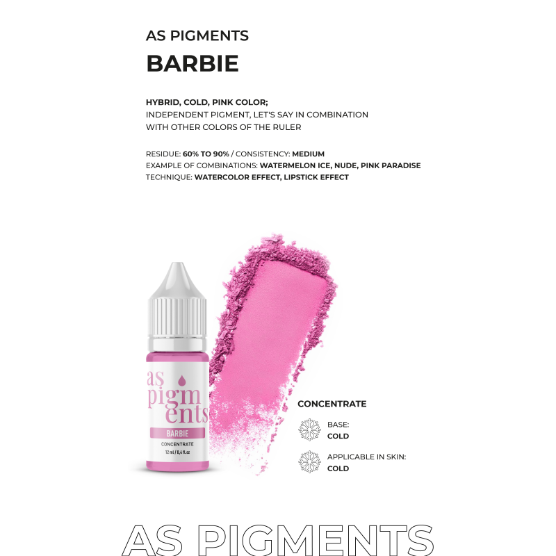 Conjunto de Concentrado AS COMPANY (Pigmentos AS) 6pcs/6ml