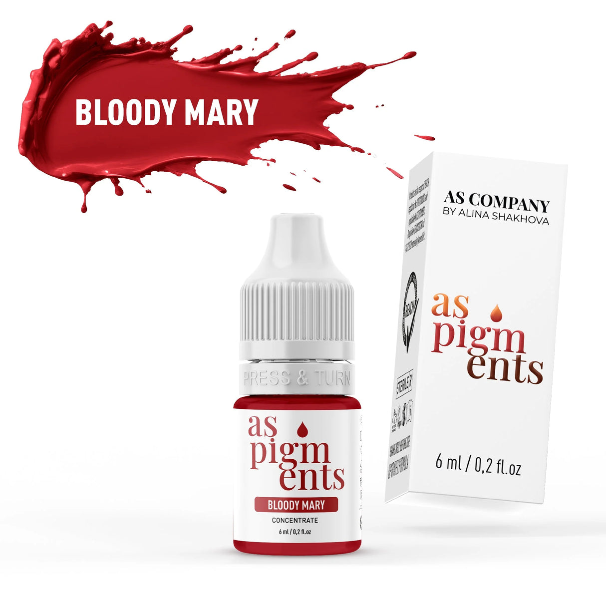 AS COMPANY Bloody Mary/Concentrate (AS Pigments) 6/12ml - BVShop