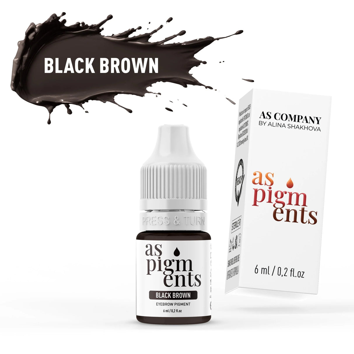 AS COMPANY Preto Castanho (AS Pigmentos) 6/12ml