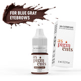 AS COMPANY Para Sobrancelhas Azul Cinzento / Corretor (AS Pigments) 6/12ml