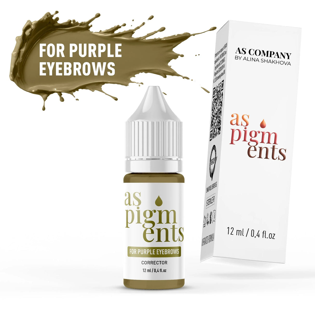 AS COMPANY Para Sobrancelhas Roxas / Corretor (AS Pigments) 6/12ml