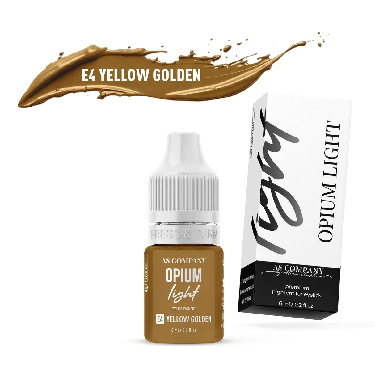 Conjunto de Pálpebras Híbrido AS COMPANY (Opium Light) 6pcs/6ml