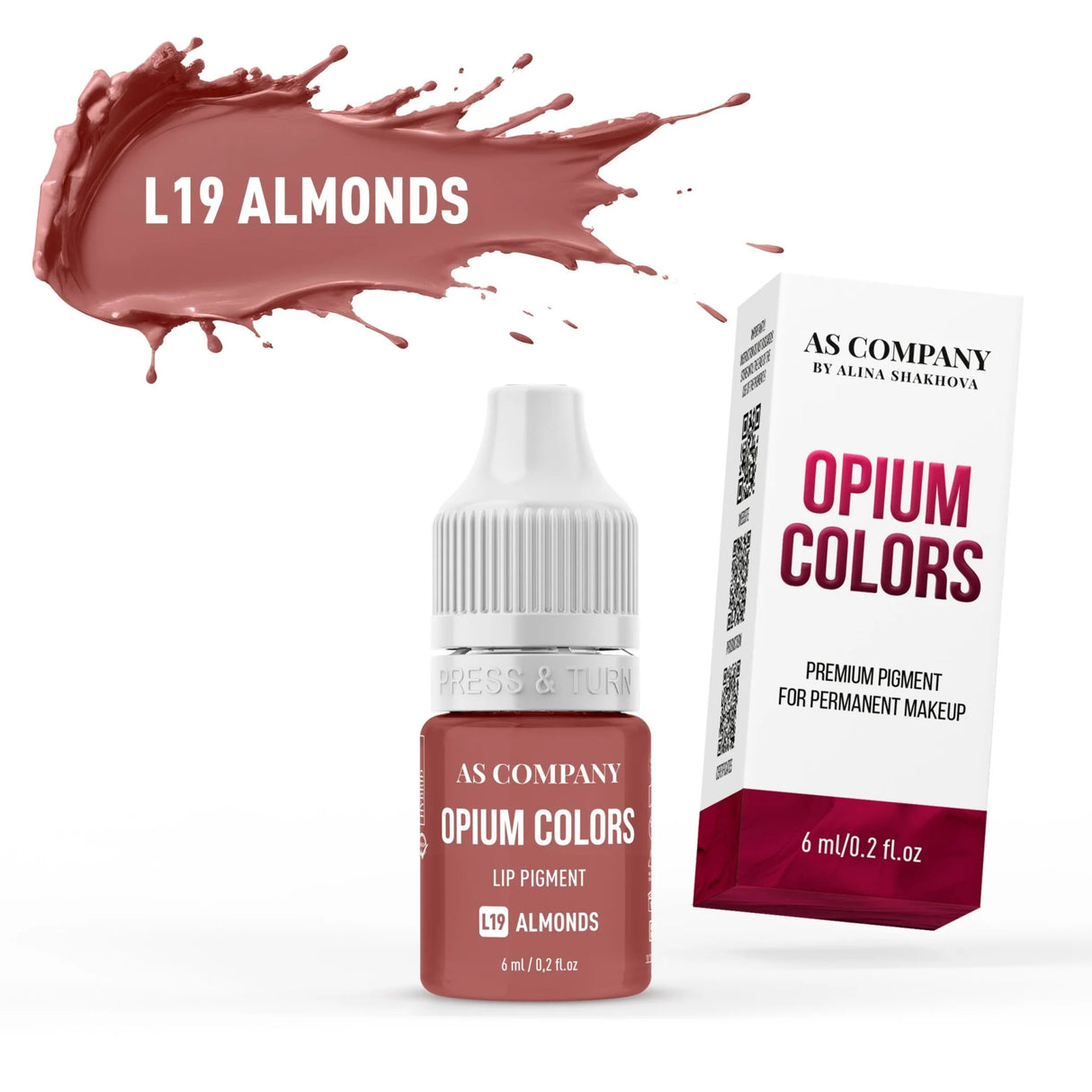 AS COMPANY L19-Amêndoas (CORES OPIUM) 6/15ml