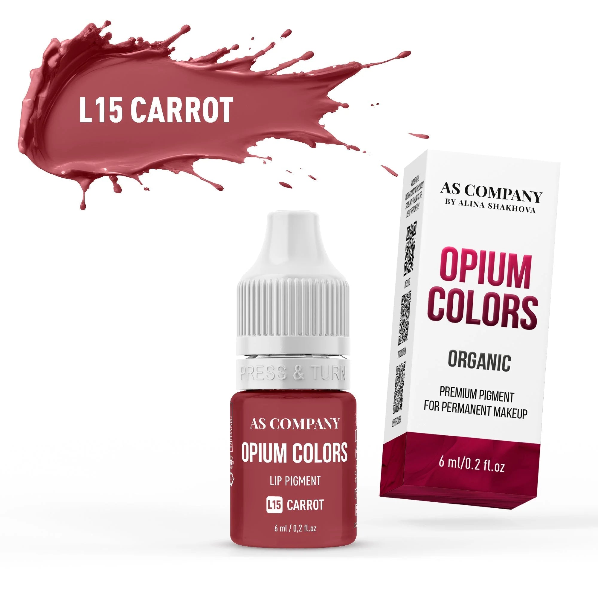 AS COMPANY Lip Set Opium Corols Organic 6pcs/6ml - BVShop