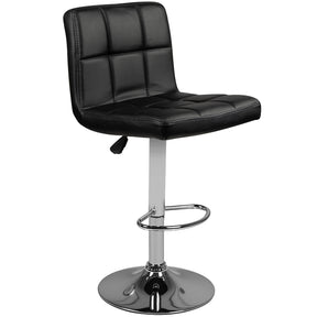 Bar stool m06 quilted adjustable black - BVShop