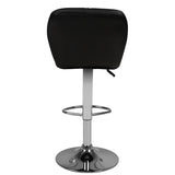 Bar stool m06 quilted adjustable black - BVShop