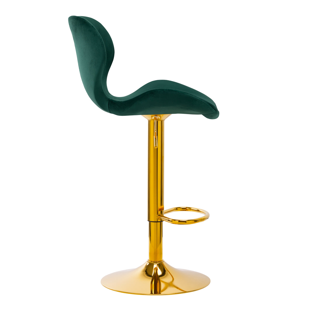 BAR STOOL QS-B15 VELVET GREEN - BVShop
