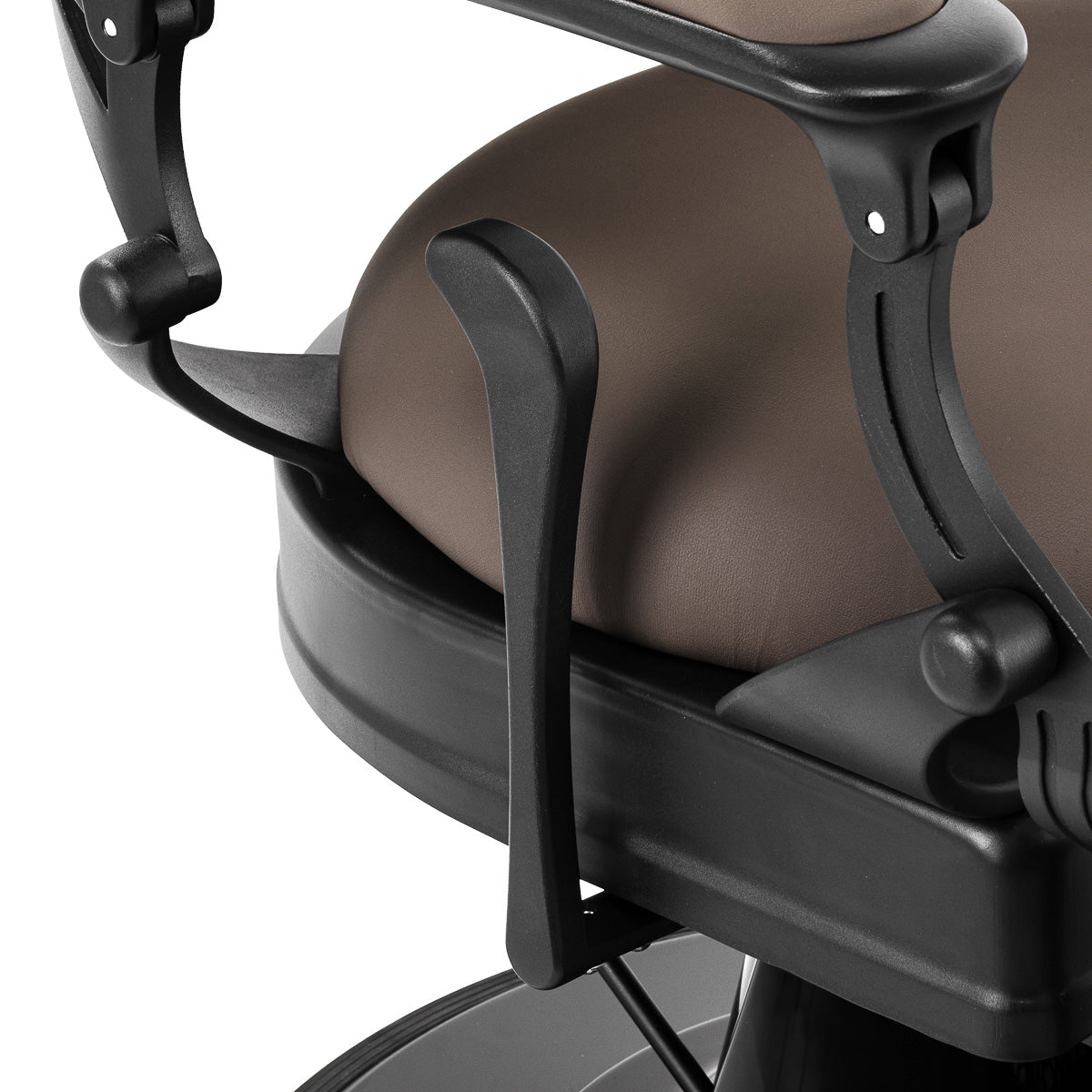 Barber chair Gabbiano Niccolo brown buttonless - BVShop