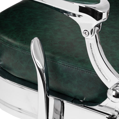 Barber chair Gabbiano President green Chrom - BVShop