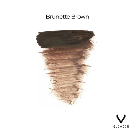 Brunette Brown GLOVCON eyebrow pigment warm neutral brown shade