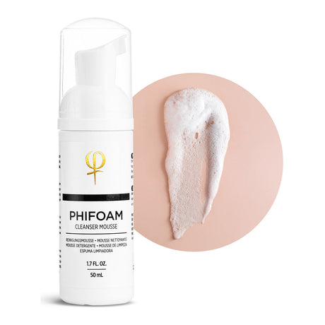 PhiAcademy Phi Foam Cleansing Foam 50ml on a light background
