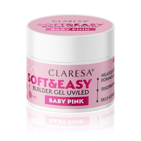 Claresa builder gel Soft & Easy gel baby pink 45g - BVShop