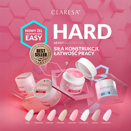 CLARESA HARD&EASY BUILDER GEL CLEAR 45g - BVShop