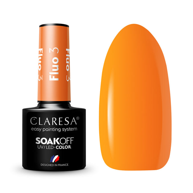 CLARESA Hybrid nail polish FLUO 3 -5g - BVShop
