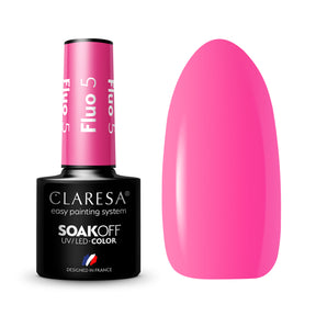 CLARESA Hybrid nail polish FLUO 5 -5g - BVShop