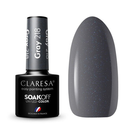 CLARESA Hybrid nail polish GRAY 218 -5g - BVShop