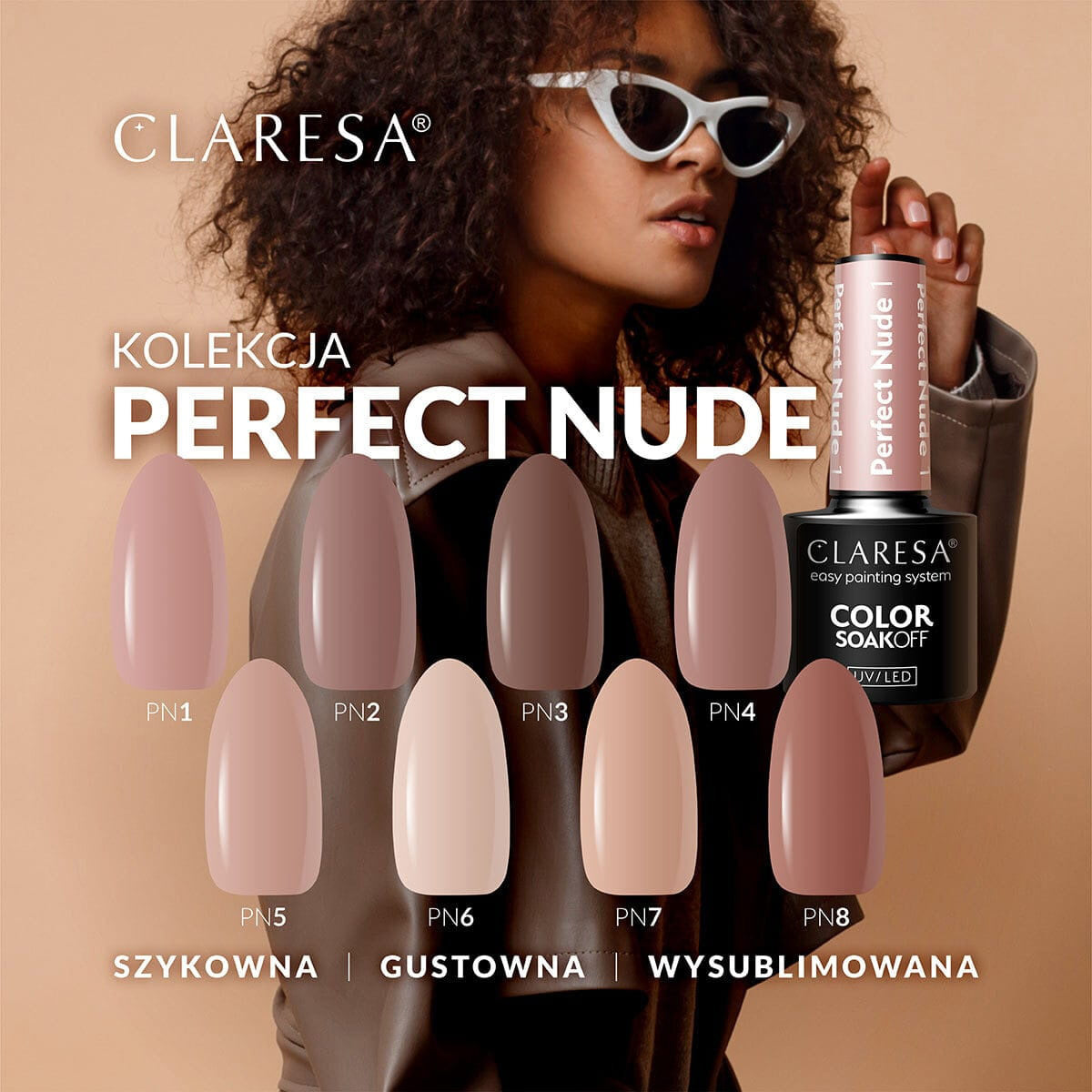 CLARESA Hybrid nail polish PERFECT NUDE 3 -5g - BVShop