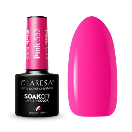 CLARESA Hybrid nail polish PINK 532 -5g - BVShop