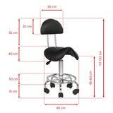 Cosmetic stool 6001 black - BVShop