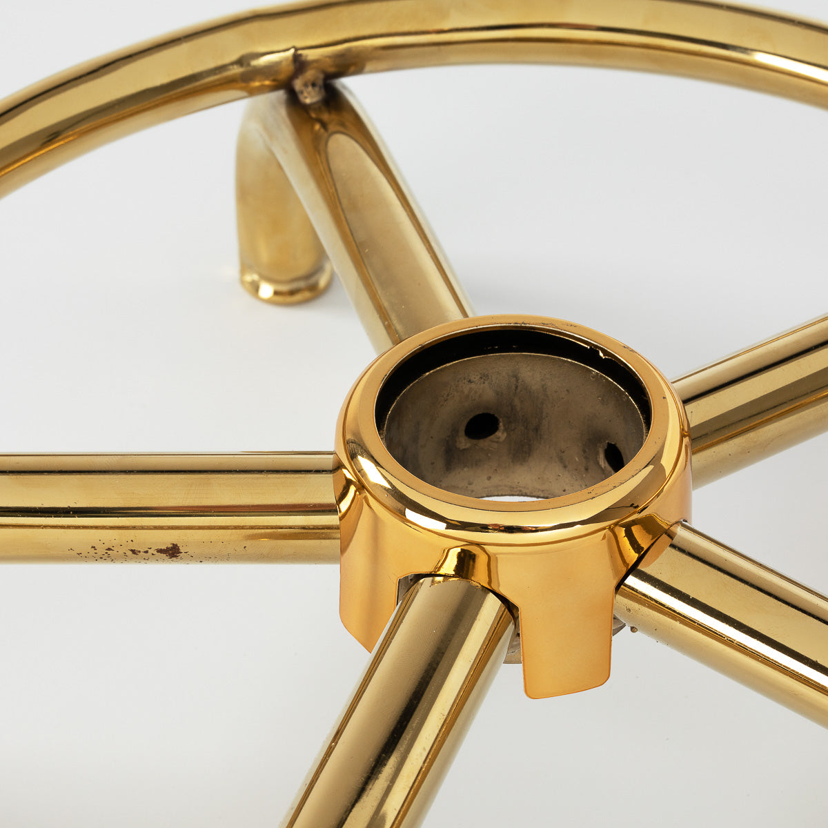 Cosmetic stool 6001-G gold black - BVShop