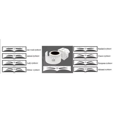 Disposable Eyebrow Ruler Sticker 50pcs - BVShop