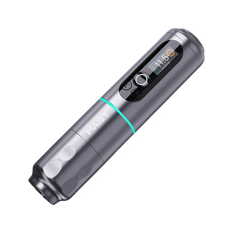 Máquina de Tatuagem Sem Fios Dragonhawk Mast Archer 2 Caneta Cinzenta Traço de 3,5 mm