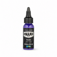 Frasco de tinta para tatuagem Dynamic Platinum Purple 30ml sobre fundo branco com sombra suave e natural