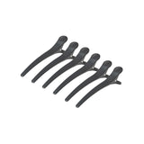 E-32 Hairdressing Clamps 6 pcs 11.5cm Black - BVShop