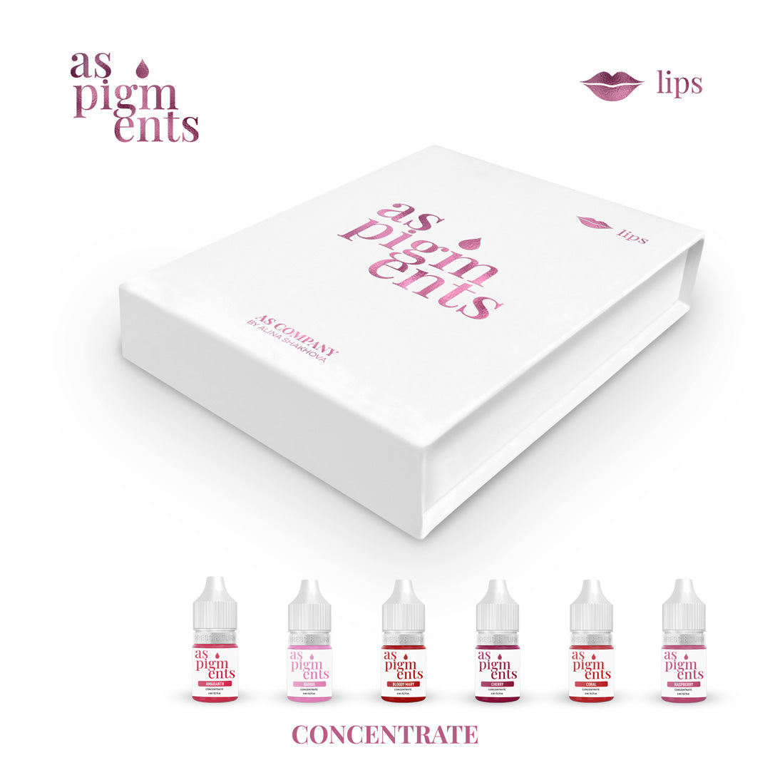 Conjunto de Concentrado AS COMPANY (Pigmentos AS) 6pcs/6ml