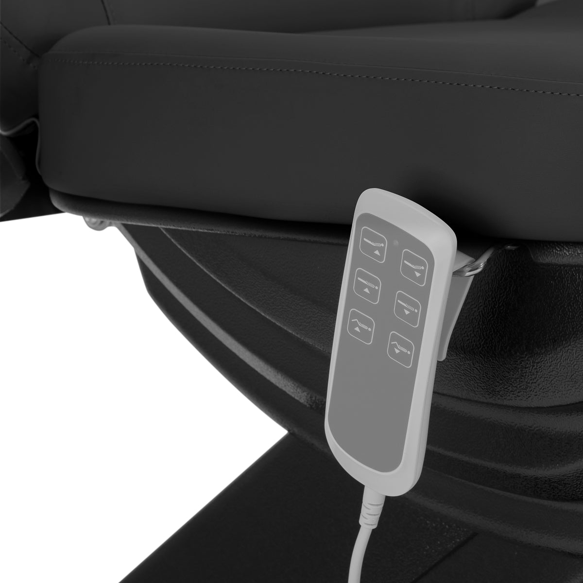 Electric cosmetic chair SILLON CLASSIC 3 motors black - BVShop