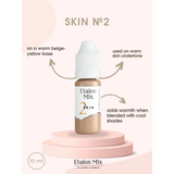 Conjunto de Pigmentos para Pele Camuflagem Etalon Mix 6x5ml