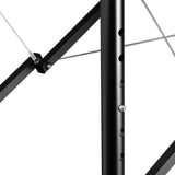 Folding massage table aluminum Activ Fizjo comfort 2 segment pink black aluminum - BVShop