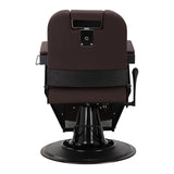 Gabbiano barber chair Bruno with black frame Brown - BVShop